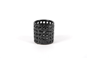 Windlicht, Keramik Ø13.5x H13cm, schwarz Windlicht, Keramik Ø13.5x H13cm, schwarz