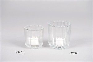 Votiv, Glas Arruga Ø9x H9.4cm, klar