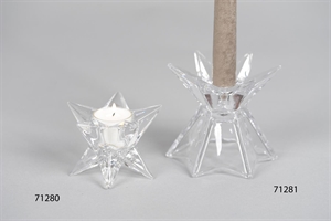Kerzenständer, Sespinta Ø9.5x H7cm, glas Kerzenständer, Sespinta Ø9.5x H7cm, glas
