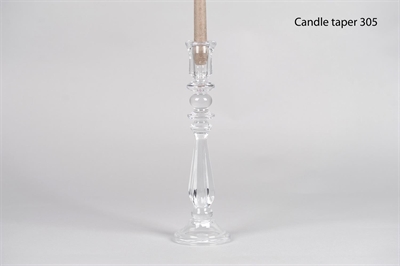 Kerzenständer, Altesse Ø10x H35cm, glas