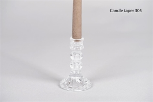 Kerzenständer, Crinoline Ø8x H12.8cm, glas