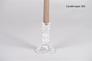 Kerzenständer, Crinoline Ø8x H12.8cm, glas Kerzenständer, Crinoline Ø8x H12.8cm, glas
