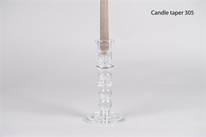 Kerzenständer, Colonel Ø11x H23cm, glas