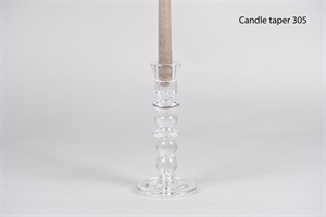 Kerzenständer, Colonel Ø11x H23cm, glas Kerzenständer, Colonel Ø11x H23cm, glas
