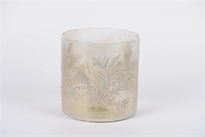 Votiv, Conifera Ø20x H20cm, weiss Votiv, Conifera Ø20x H20cm, weiss