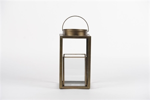 Laterne7Vitrine, aged L21.5x 21.5x H31cm, antik Laterne7Vitrine, aged L21.5x 21.5x H31cm, antik