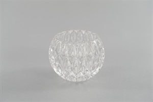 Windlicht, Glas Ovalis Ø13.5x H10.8cm, klar Windlicht, Glas Ovalis Ø13.5x H10.8cm, klar