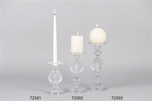 Kerzenständer, Geodesic Ø11.5x H18cm, glas