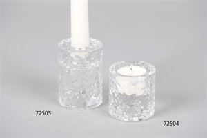 Kerzenständer, Bumpy Ø6x H6cm, glas