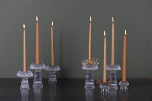 Kerzenständer, Ruffles cap Ø6.2x H5.2cm, klar Kerzenständer, Ruffles cap Ø6.2x H5.2cm, klar