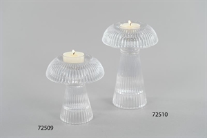 Kerzenständer, Ruffles cap Ø10.1x H11cm, klar Kerzenständer, Ruffles cap Ø10.1x H11cm, klar