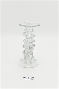 Kerzenständer, Glassrock Ø11.5x H23cm, klar Kerzenständer, Glassrock Ø11.5x H23cm, klar