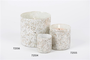 Votiv, Glas Needle tea Ø7x H8cm, weiss Votiv, Glas Needle tea Ø7x H8cm, weiss