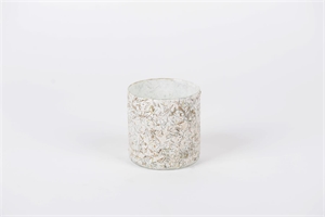 Windlicht, Glas Needle tea Ø10x H10cm, weiss Windlicht, Glas Needle tea Ø10x H10cm, weiss