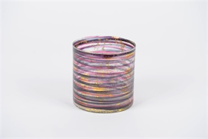 Votiv, Glas Rigato Ø10x H11cm, rot Votiv, Glas Rigato Ø10x H11cm, rot