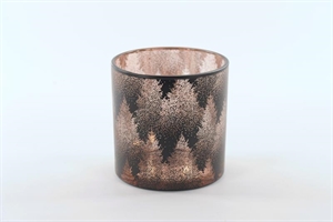 Votiv, Glas Forest Ø15x H15cm, braunrot Votiv, Glas Forest Ø15x H15cm, braunrot