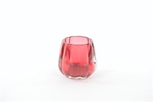 Votiv, Glas Facet Ø8x H7.5cm, bourgogne Votiv, Glas Facet Ø8x H7.5cm, bourgogne
