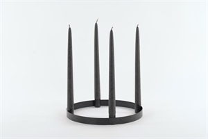 Kerzenständer, Metall - 4 Spitzkerzen Ø28cm, black Kerzenständer, Metall - 4 Spitzkerzen Ø28cm, black
