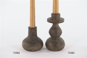 Kerzenständer, Brownwood Ø8x H14.5cm, braun Kerzenständer, Brownwood Ø8x H14.5cm, braun