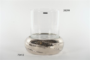 Vasenständer, Alu Round Ø34x 12.5cm ohne Glas, silber Vasenständer, Alu Round Ø34x 12.5cm ohne Glas, silber