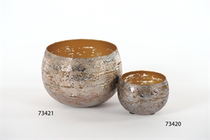 Windlicht, Silverflake Metall - Ø17x 11cm, silber Windlicht, Silverflake Metall - Ø17x 11cm, silber