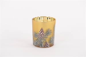 Windlicht Votiv, Pinecone Ø9x H10cm, gold Windlicht Votiv, Pinecone Ø9x H10cm, gold
