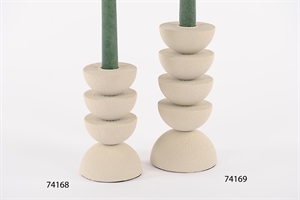 Kerzenständer, Lunar Glow metall Ø9x H15cm, creme Kerzenständer, Lunar Glow metall Ø9x H15cm, creme