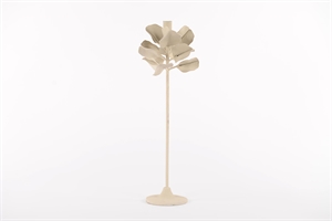 Kerzenständer, Florale metall Ø17x H50cm, creme Kerzenständer, Florale metall Ø17x H50cm, creme
