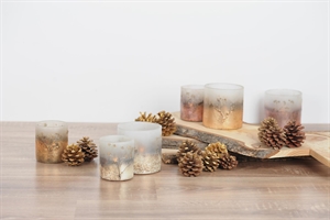 Windlicht, Votiv Outglow - Ø8x H9cm, creme Windlicht, Votiv Outglow - Ø8x H9cm, creme