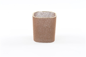 Teelicht, Cozy Glow Ø8x 8x H9cm, hellbraun Teelicht, Cozy Glow Ø8x 8x H9cm, hellbraun