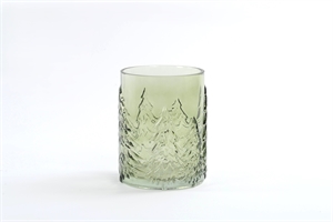 Windlicht Votiv, Pine Tree Ø13x H16cm, grün Windlicht Votiv, Pine Tree Ø13x H16cm, grün