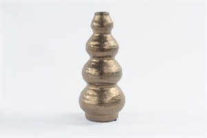 Kerzenständer, Industrial Keramik Ø12x H27cm, antique gold Kerzenständer, Industrial Keramik Ø12x H27cm, antique gold