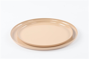 Untersetzer, Talam Metall - Ø27+ Ø33x 1.5cm, nougat Untersetzer, Talam Metall - Ø27+ Ø33x 1.5cm, nougat