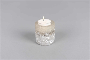 Teelichthalter, Resina Ø5.5 x H6cm, weiss Teelichthalter, Resina Ø5.5 x H6cm, weiss