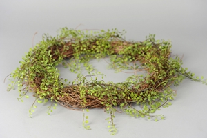 Deko Kranz, Bubikopf Ø50cm, grün Deko Kranz, Bubikopf Ø50cm, grün