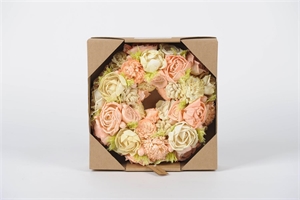 Zier-Kranz, Sola Ø28cm, peach/yellow Zier-Kranz, Sola Ø28cm, peach/yellow