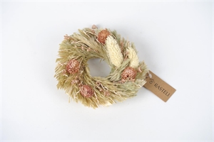 Zier-Kranz, Frost Ø12cm, natural pink