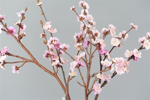 Zweig, mit Blüten L105cm, rosa