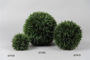 Deko Kugel, Gras 12cm, grün