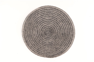 Placemat, Wicker circle rund 38cm, black Placemat, Wicker circle rund 38cm, black