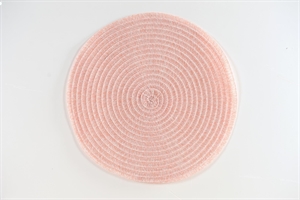 Placemat, Wicker circle rund 38cm, rosy Placemat, Wicker circle rund 38cm, rosy
