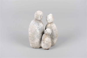 Zementfigur, Familie L14x 8.5x H17.5cm, rock Zementfigur, Familie L14x 8.5x H17.5cm, rock