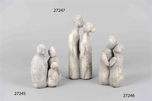 Zementfigur, junges Paar L12x 8x H28cm, rock Zementfigur, junges Paar L12x 8x H28cm, rock