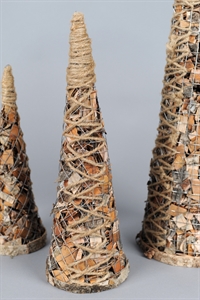 Kegel, Birkenbarke H40cm, natur Kegel, Birkenbarke H40cm, natur