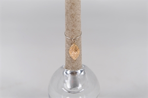 Anhänger, Blatt - Set/2 Kerzendeco, gold Anhänger, Blatt - Set/2 Kerzendeco, gold