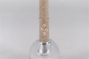 Anhänger, Oval - Set/2 Kerzendeco, gold Anhänger, Oval - Set/2 Kerzendeco, gold