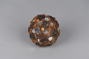 Kugel, Perles de Noël Ø10cm, braun