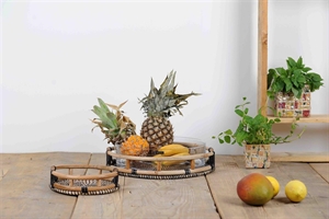 Schale, rund - Ø25x H7cm, Bambus & Seagrass Schale, rund - Ø25x H7cm, Bambus & Seagrass