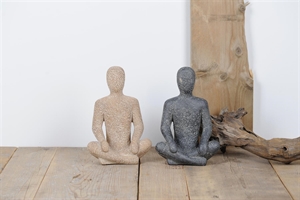 Figur, Yogi L14.7x 7.5x H20cm, black Figur, Yogi L14.7x 7.5x H20cm, black