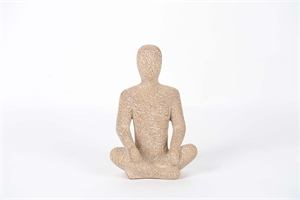 Figur, Yogi L14.7x 7.5x H20cm, nature Figur, Yogi L14.7x 7.5x H20cm, nature